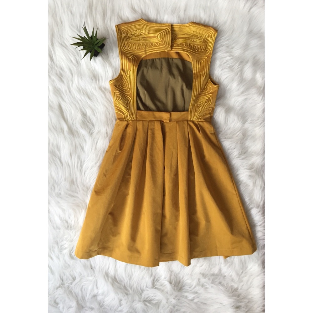 Gorgeous! Esley - Backless, Embroidered Mini Dress